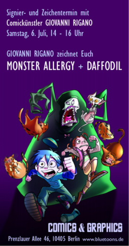 Monster Allergy Daffodil Comic Signiertermin mit Giovanni Rigano