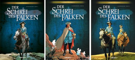 Der Schrei des Falken Gesamtausgabe Cover 1 bis 3 Comic Graphic Novel