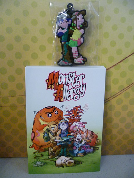 Monster Allergy Karte und Schlüsselanhänger Comic
