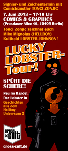 hellboy Lobster Johnson Comic Signiertermin mit Tonci Zonjic