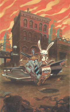 Sam and Max Kunstdruck - Street